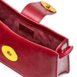 Baguette Vintage Leather Carmine Red
