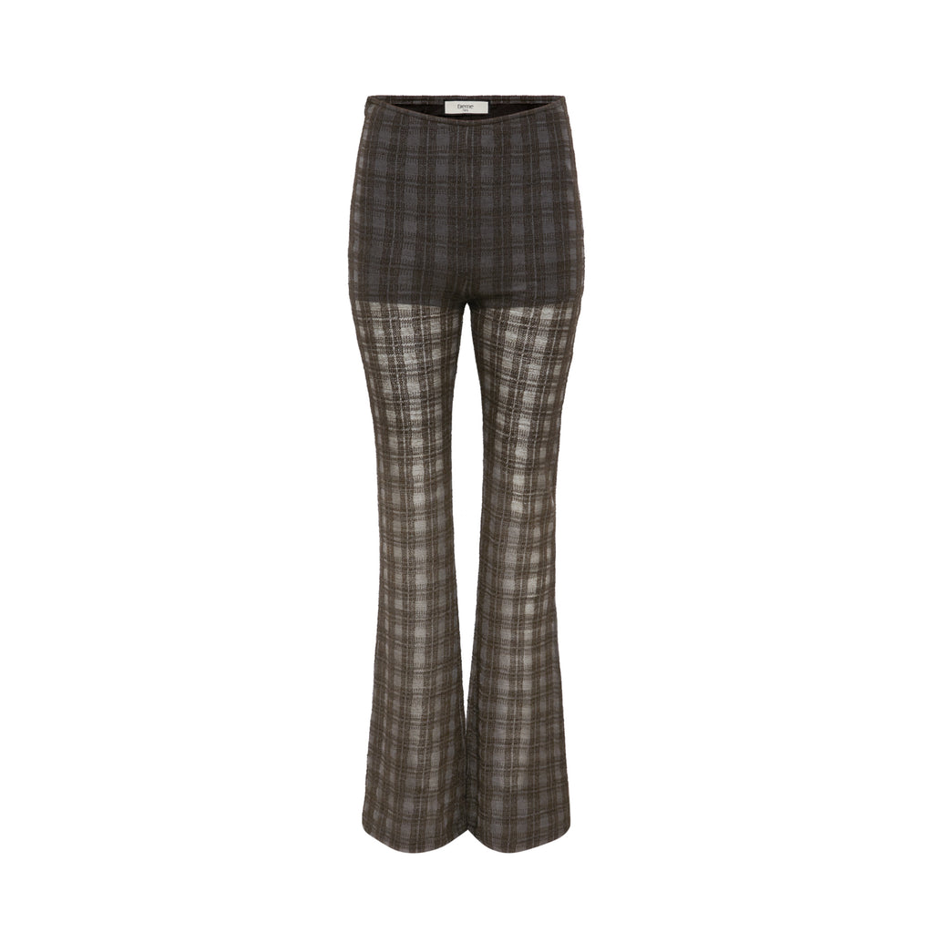 Checked Jersey Trousers