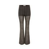 Checked Jersey Trousers