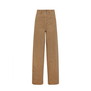 Brown Stitched trousers