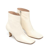 Hand Stitch Ankle Boot White