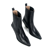 Eclair Boots Elastic Leather Black