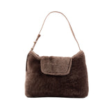 KITTEN SHEARLING/LEATHER TAUPE