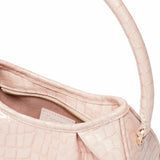 Small Dimple Croco-Print Pearl Magnolia Pink / Delivery in 2 Weeks