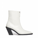 Eclair Zipper Boots Leather White