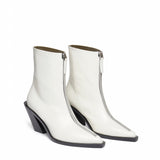 Eclair Zipper Boots Leather White